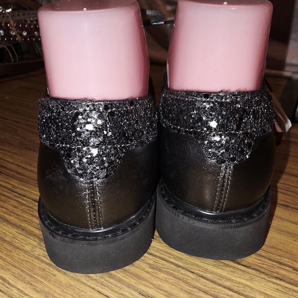 GEOX RESPIRA THYMAR Sz 7 NWT! Metallic Black Italian Patent Leather Oxford Shoes - Picture 7 of 12